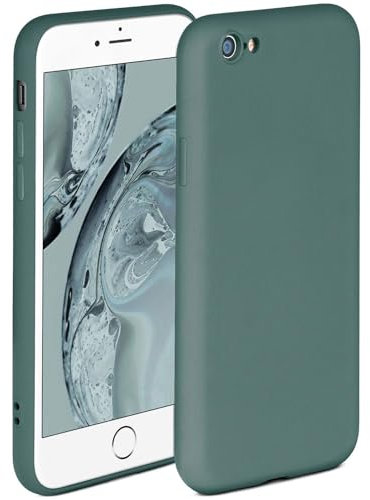ONEFLOW Soft Case für iPhone 6s / iPhone 6 Hülle aus Silikon mit Kameraschutz, Silikonhülle mit erhöhtem Schutz fürs Display, Backcover Schutzhülle, weiche Handyhülle, Petrol
