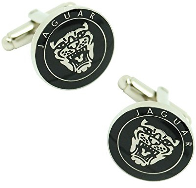 MasGemelos - Manschettenknöpfe Logo Parrila Jaguar Black Manschettenknöpfe