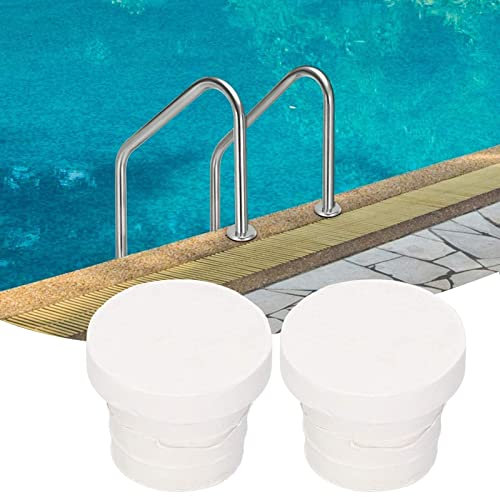 MOUMOUTEN Ladder Bumper Rubber Plug, 2Pcs Pool Ladder Rubber Bumper Guards, Universal Single Pool Ladder Rubber Bumper Replacement Accessories for Swimming Pool Ladders