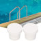 MOUMOUTEN Ladder Bumper Rubber Plug, 2Pcs Pool Ladder Rubber Bumper Guards, Universal Single Pool Ladder Rubber Bumper Replacement Accessories for Swimming Pool Ladders