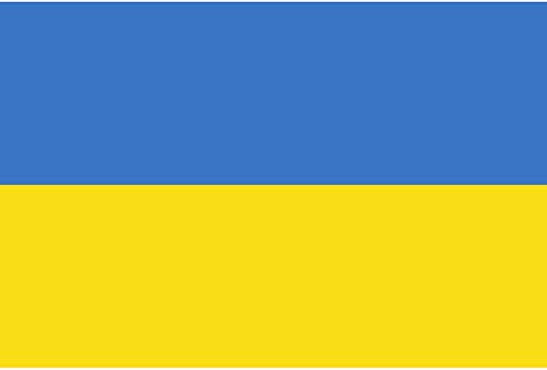 1 STK. Ukraine Flagge, Qualitäts Fahne Flagge Ukraine 90 x 150 cm mit verstärktem Hissband, Flagge aus Polyestergewebe, Ukraine Flag, Fahne Ukraine, Ukrainian Flag, прапор України (1 Stück)