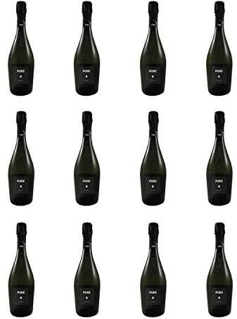 Pure Prosecco | DOC Sparkling Italian Glera Chardonnay 11% ABV | 12 x 75cl