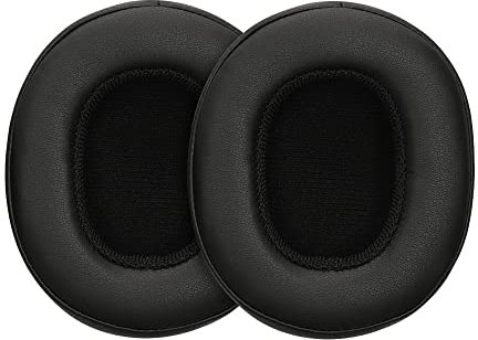 kwmobile 2x Earpad Compatible with Skullcandy Crusher Wireless/Hesh 3 - Replacement Foam Earpad Cushions for Headphones - Black