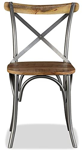 ANGYANG Esszimmerstühle 2 STK Esszimmer Stühle, Essstühle, Dining Chairs, Armlehnstuhl, Schlafzimmerstuhl, Küchenstuhl, Küchensessel, Massivholz Mango