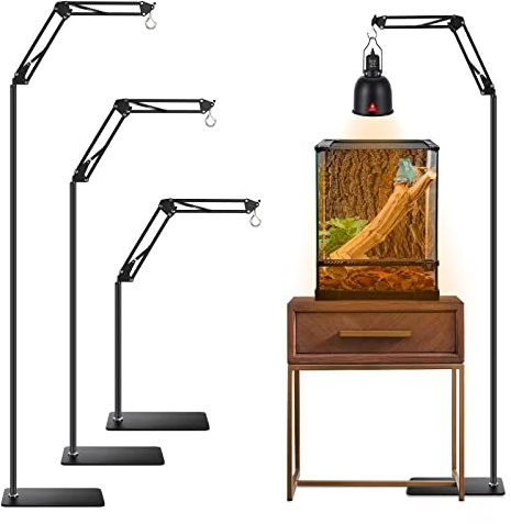 DXOVEEN Reptile Lamp Stand Reptile Light Stand (15.7inch to 74.3inch)