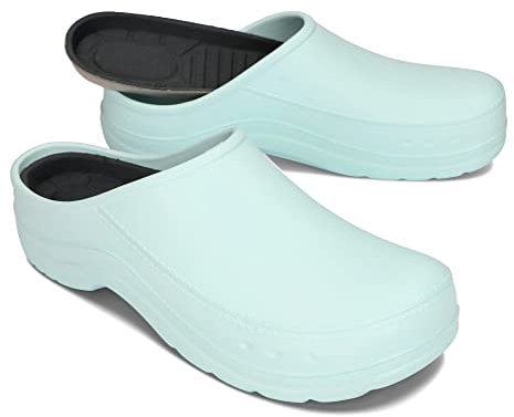 BeComfy Damen Herren Eva Clogs Bequeme Ultraleichte Gartenschuhe 35-46 EU (Blau, 43)
