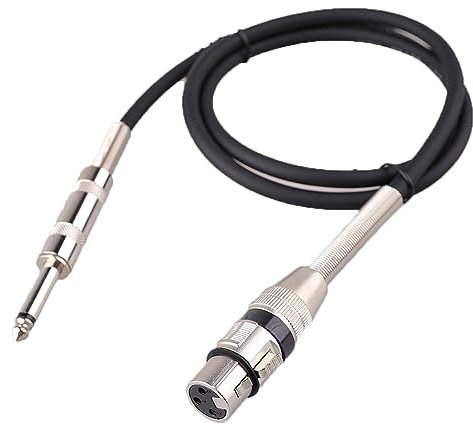 WEYMIC Standard-Mikrofonkabel (XLR-Buchse, 6,35 mm-Klinke, 1 m)