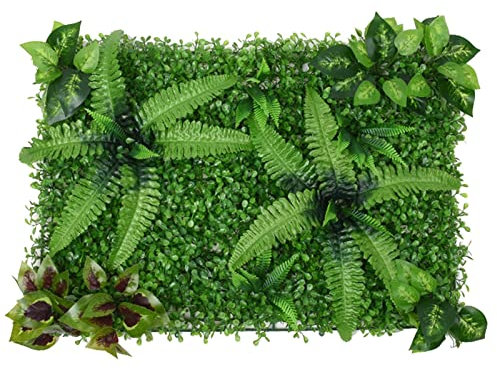 Pomurom Künstliche Pflanzen Wandpaneele, 40X60cm UV Geschützt Sichtschutz für den Gartenzaun, Künstliche Pflanzenwand für Indoor Outdoor Haus Hinterhof Garten Dekoration, Wand Hintergrund Deko