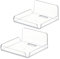 PINHEN 2 Pack Acryl Wandregale,Montierte Mini-Display-Regale für Alltägliche Gegenstände - Ideal für Sicherheitskameras, Babyfone, Smart Speaker
