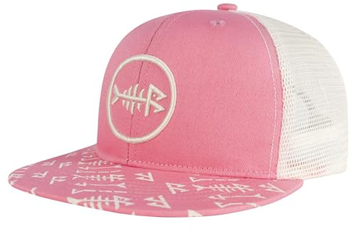 Bassdash Cappello Trucker a Tesa Piatta Regolabile Snapback Hat Mesh Back per Uomini Donne Pesca Caccia