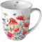 Ambiente Kaffeetasse Henkelbecher Teetasse Mug 0,4 l Fine Bone China Porzellan Mohnblumen Kornblumen Wiese Serie poppies and cornflowers