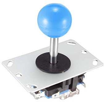 XYWHPGV Joystick Control Stick Rocker Switch 4 Way Blue Ball Top Handle DIY Parts Classic Arcade Game Fighting Competition 4NO Momentary(43394 2e9a9 3aae4 17879 be5a9 3cc49