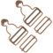 salbsever 2 Stück Dungaree Schnallen Verstellbare Metall Latzhosen Schnallen Schnalle Ersatzschnalle Hosenträger Overall für Latzknopf Zubehör Art Sewing Clothing Craft mit Schiebe Schnalle