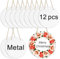 12 pcs sublimation door hanger blanks,10 inch metal circle Unfinished Blank Sign Door Hanger,sublimation sign blanks,sublimation ornament blank decorative door hanger