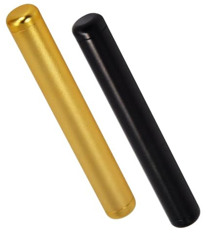 2 Stück Joint Hüile,Joint Case,Joint Box, Joint Etui 110mm,Joint Aufbewahrung Hochwertige Lange Große Tube Hülse Box Aufbewahrung Clean Design Geruchsdicht Wasserdicht(Lila+Gold)