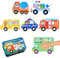 Kinderpuzzle, 6 Holzspielzeug Puzzle für Kinder, Auto Formpuzzles, Montessori Lernspielzeug, Fahrzeuge Jigsaw Set, Frühes Lernen Spielzeug Geschenk, für Jungen Mädchen ab 2 3 4 5 Jahren