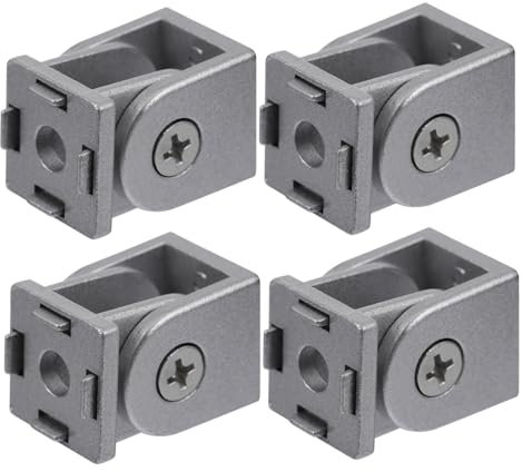 TOPPERFUN 4stücke Teiliges Zinklegierung Flexibler Scharnier Drehgelenk Verbinder Für Aluminium-profil Umweltfreundlich Verschleißfest Vielseitig Einsetzbar Drucker Cnc-maschinen Und Roboter