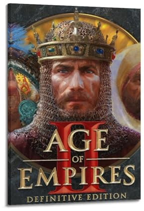 YXWOYNHY Age of Empires II Videospiel-Poster, dekoratives Gemälde, Leinwand, Wandposter und Kunstdruck, moderne Familienschlafzimmer-Dekoration, Poster, 20 x 30 cm