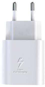 25W Chargeur Rapide Type C pour Samsung Galaxy S22 S23 Ultra S21 S21 FE 5G S20 A54 A53 A34 A33 A14 A13 USB C Ultra USB C Super Rapide iPad Pro Huawei Chargeur Blanc
