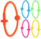 PERSELOSO 5 Pièces Bracelets Silicone Colorés Forme de Croix Ensemble de Bracelets Résistants pour Football Basketball et Sorties Décontractées
