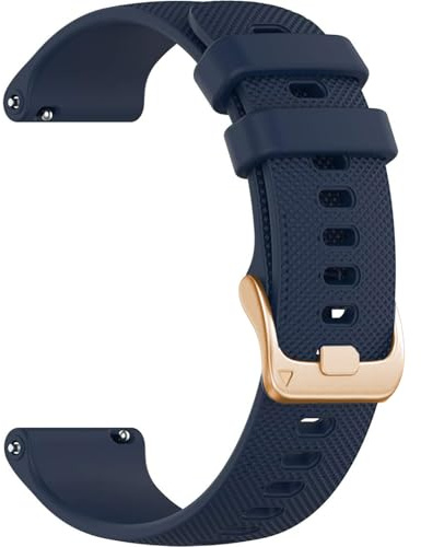 Issinlky Cinturino per Garmin Venu 2S/Vivomove 3S/Vivoactive 4S, cinturino da 18 mm in morbido silicone per Watch GT5 41 mm/GT4 41 mm/Fossil Ladies Gen 6/5E/4/3/Withings Steel HR 36 mm