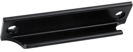 Yuanpgky Tirador de puerta de armario de aleación de aluminio con agujero central de 76 mm para puertas abatibles y correderas en acabado negro (blanco)