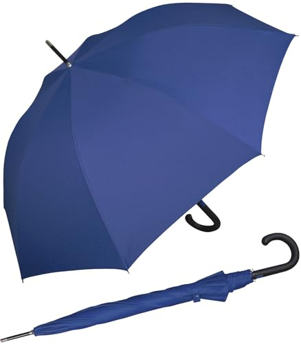iX-brella First Class XL Fiberglas Automatik Stockschirm 110 cm überschlagfähig - royal blue