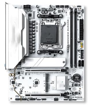 Gaming Fit For B650 MATX AM5 DDR5 Motherboards 8+2+1 55A DrMOS Power Stages D 9700X/9600X/9800X3D/7500DR5 PCIe 5.0 Three M. Slots motherboard