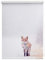 Lichtblick Klemmfix Tageslicht-Rollo mit Motiv, ohne Bohren, Blickdicht, Seitenzugrollo, Made in Germany, Fuchs im Schnee - Weiß Rot 45 x 150 cm (B x L)