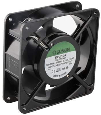 DP200A.2123XBT.GN | SUNON FAN, AXIAL, 120 X 38MM, 230VAC, BALL BEARING, S HIGH SPEED, 2850/3150 RPM, TERMINALS