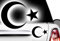 HR-WERBEDESIGN 2X Aufkleber Türkei Islam Turkey türkiye Flag Aufkleber Sticker Halbmond Stern 1