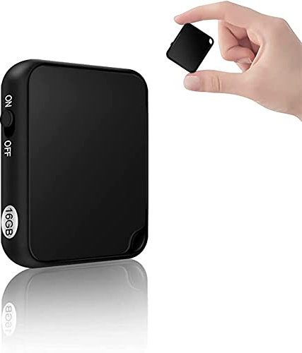 16GB Registratore Vocale, Capacità di Registrazione di 284 Ore, Registratore Vocale Professionale con Attivazione Vocale e Funzione MP3, Mini Registratore per Lezioni, Riunioni, Interviste