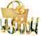 Spa Luxetique Set Bagnoschiuma Donna 11 Pezzi alla Vaniglia in Confezione Regalo Bagno Doccia con Borsa a Mano Idea Regalo Compleanno Festa per Mamma Donna Moglie Suocera Regalo Natale Donna