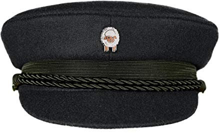 MADSea Elbsegler Premium Tuch mit Motivpin Schaf schwarz Pin, Größe:57, Pins:Schaf