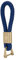 Skipper Schlüsselanhänger mit D-Schäkel aus Leder Imitat geflochten Schlüsselbund Schlüsselband Keychain Geschenk für Frau Mann Freund Auto Fahrrad Motorrad Boot 41 Gold 8258 - Blau