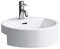 Laufen Living City Halbeinbau-Waschtisch, mit Überlauf, ohne Hahnloch, 460x460, weiß - H8134310001091