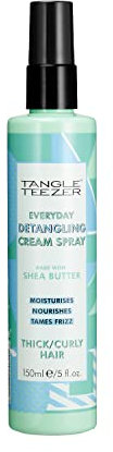 Tangle Teezer Everyday Detangling Cream Spray for Thick/Curly Hair, green