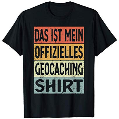 Vintage Retro Geocacher Mein Offizielles Geocaching T-Shirt