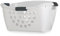 Lakeland Easy Load White Plastic Laundry Washing Basket 50L – Comfortable Hip Rest Non-Slip Handles
