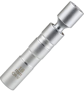 CMTOOL 16mm Spark Plug Socket Magnetic Thin Wall 16 mm Spark Plug Socket Set, Enhanced Magnetic Design, CR-V Steel, 3/8 Inch Drive, 360 Degree Swivel, 12 Point, Durable Removal Tool Kit