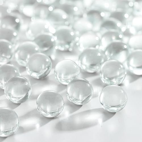 Galashield Transparente Murmeln für Vasen | Glasmurmeln Bulk Vasenfüller | Glasperlen für Vasen, runder Marmor 2,3 kg, (ca. 400 Stück)