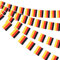 AhfuLife Deutschland Wimpelkette Flaggenkette für EM 2025 Frauen Fußball, 30 Klein Deutsche Flaggen, Deutsche Girlande Banner für Womens Euro 2025 Schweiz WM Garten Bar Deko (2 Stück, 14 X 20cm - 10m)