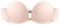 TOFBS Women Strapless Front Buckle Lift Bra Lace Backless Non-Slip Invisible Push Up Bandeau Bra with Removable Strap (Beige, L)