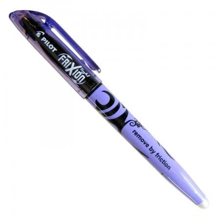 FriXion Light Textmarker mit abgeschrägter Spitze, 3,8 mm, Violett, 12 Stück