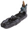 lachineuse - Fontaine à Encens Dragon Chinois - Brule Encens Cascade 20 cm - en Céramique - Porte Encens pour Décoration Intérieure - Déco Zen Asiatique - Support à Encens pour Ambiance Feng Shui