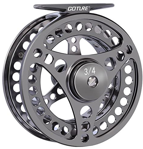 Goture Fliegenfischen Rolle 5/6WT Große Arbor CNC Bearbeitete Fliegenrolle 2+1BB Aluminiumlegierung Bass Forelle Fliegenrollen