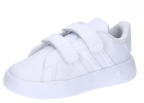 adidas Jungen Unisex Kinder Grand Court 2.0 Shoes Kids Tennisschuhe, Cloud White/Cloud White/Grey, 21 EU