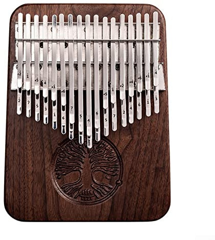Kalimba Daumenklavier mit 34 Tasten, mit Tonabnehmer-Tasche, Musik-Geschenkset