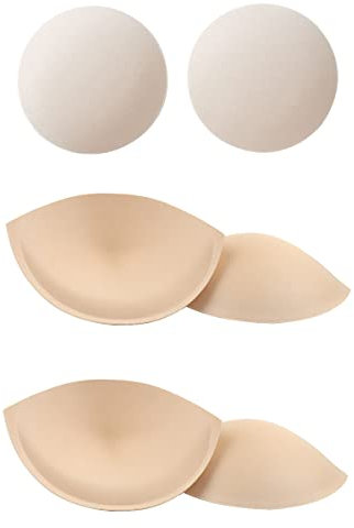 3-Paare BH-Einsätze Sport-BH-Cups BH-Pads Bikinis BH-Polsterung BH-Pads-Einsätze BH-Pads-Einsätze Unterwäsche BH Cups für