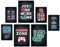 Hyggelig Home Premium Poster Set - 7 passende Bilder im stilvollen Set - Collage Deko - 3 x DIN A3 + 4 x DIN A4 - Set Gaming mit Rahmen weiss